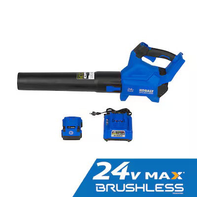 Kobalt 24-volt 500-CFM 120-MPH Battery Handheld Leaf Blower 4 Ah (Battery and Charger Included) | Lowe's