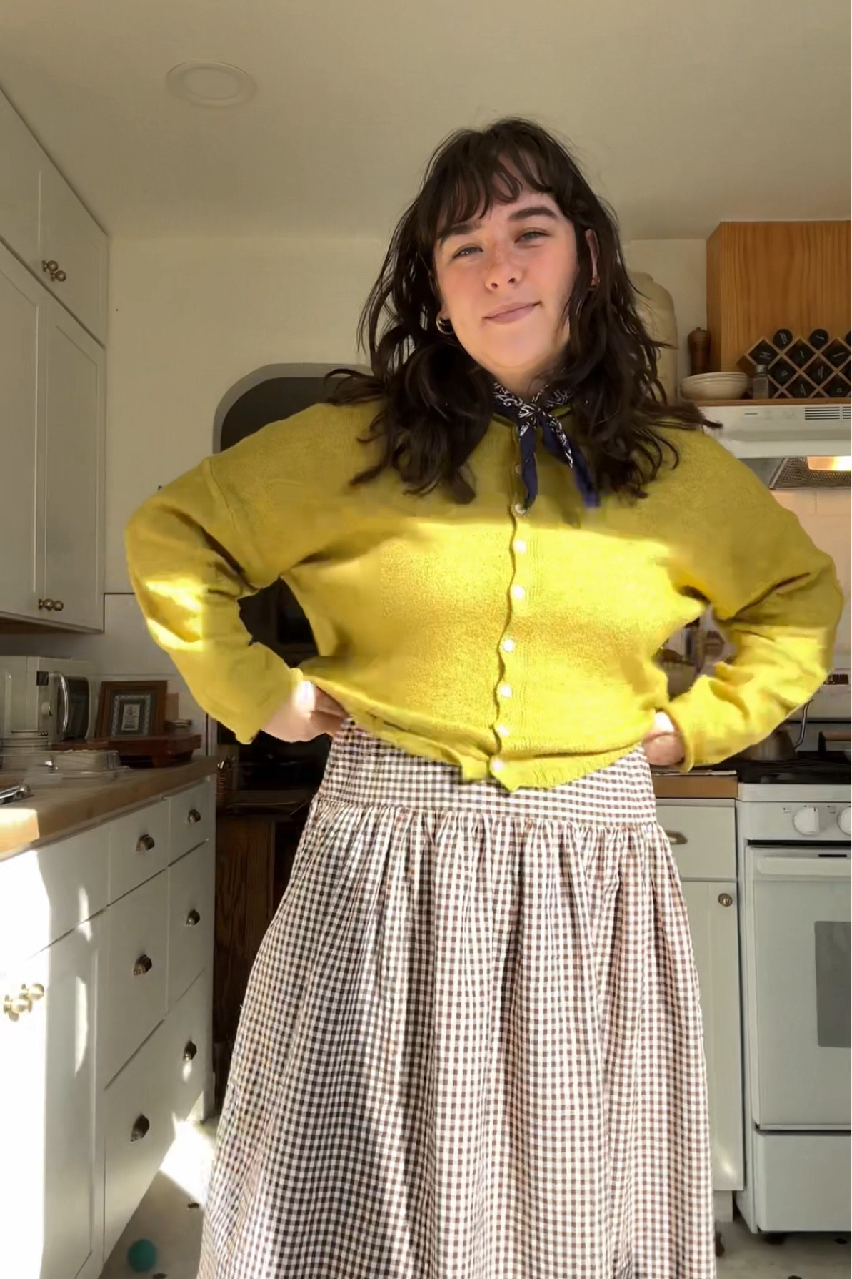I originally got this cardigan from Thingsbetween_ on Insta, but this company has the exact same cardigan in lots of other colors too! 💌 Skirt is Jubi the Label 