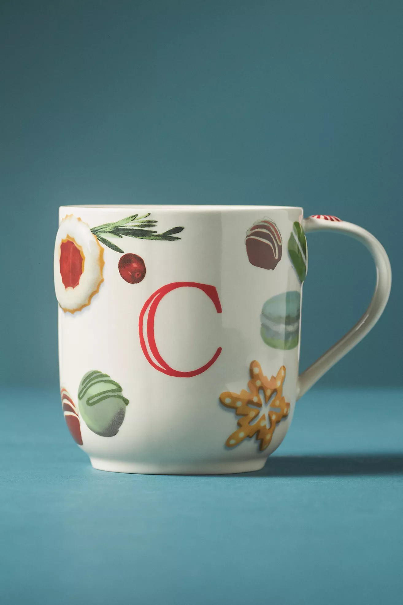Holifaye Stoneware Monogram Mug | Anthropologie (US)