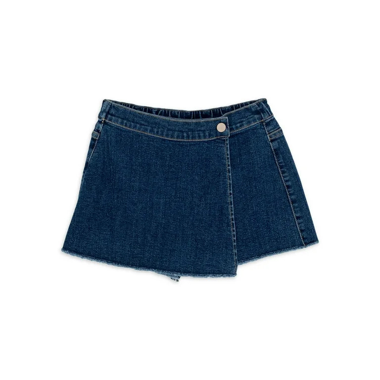 Wonder Nation Girls Denim Skort, Sizes 4-18 & Plus | Walmart (US)
