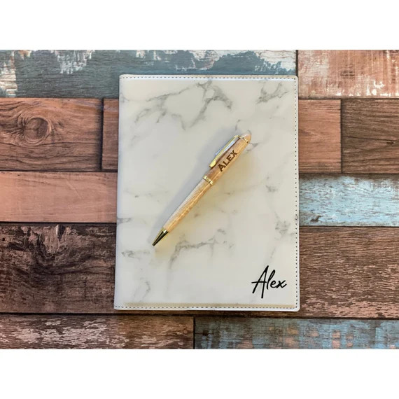 Personalized Refillable Portfolio Custom Notepad Cover Business Portfolio Personalize Graduation ... | Etsy (US)