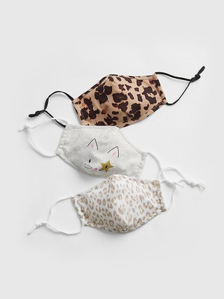 Kids Contour Mask with Filter Pocket (3-Pack) | Gap (US)