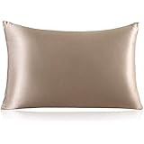 Natural Silk Pillowcase, for Hair and Skin with Hidden Zipper,22 Momme,600 Thread Count 100% Mulb... | Amazon (US)