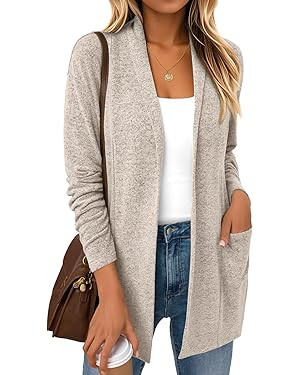 LILLUSORY Cardigan Sweaters for Women Lightweight Open Front Cardigans Casual Loose 2026 Spring O... | Amazon (US)