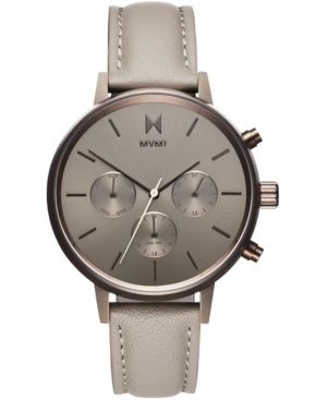 Mvmt Women's Nova Lyra Taupe Leather Strap Watch 38mm | Macys (US)