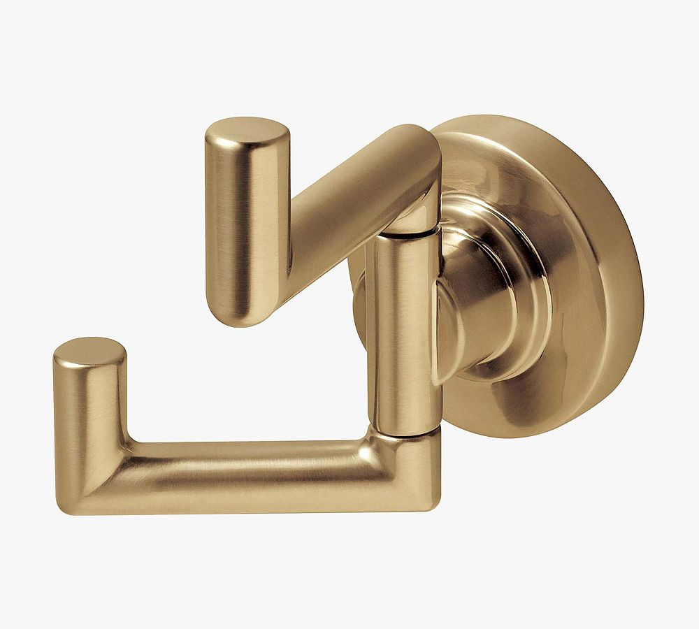 Colbie Double Robe Hook, Brushed Bronze | Pottery Barn (US)
