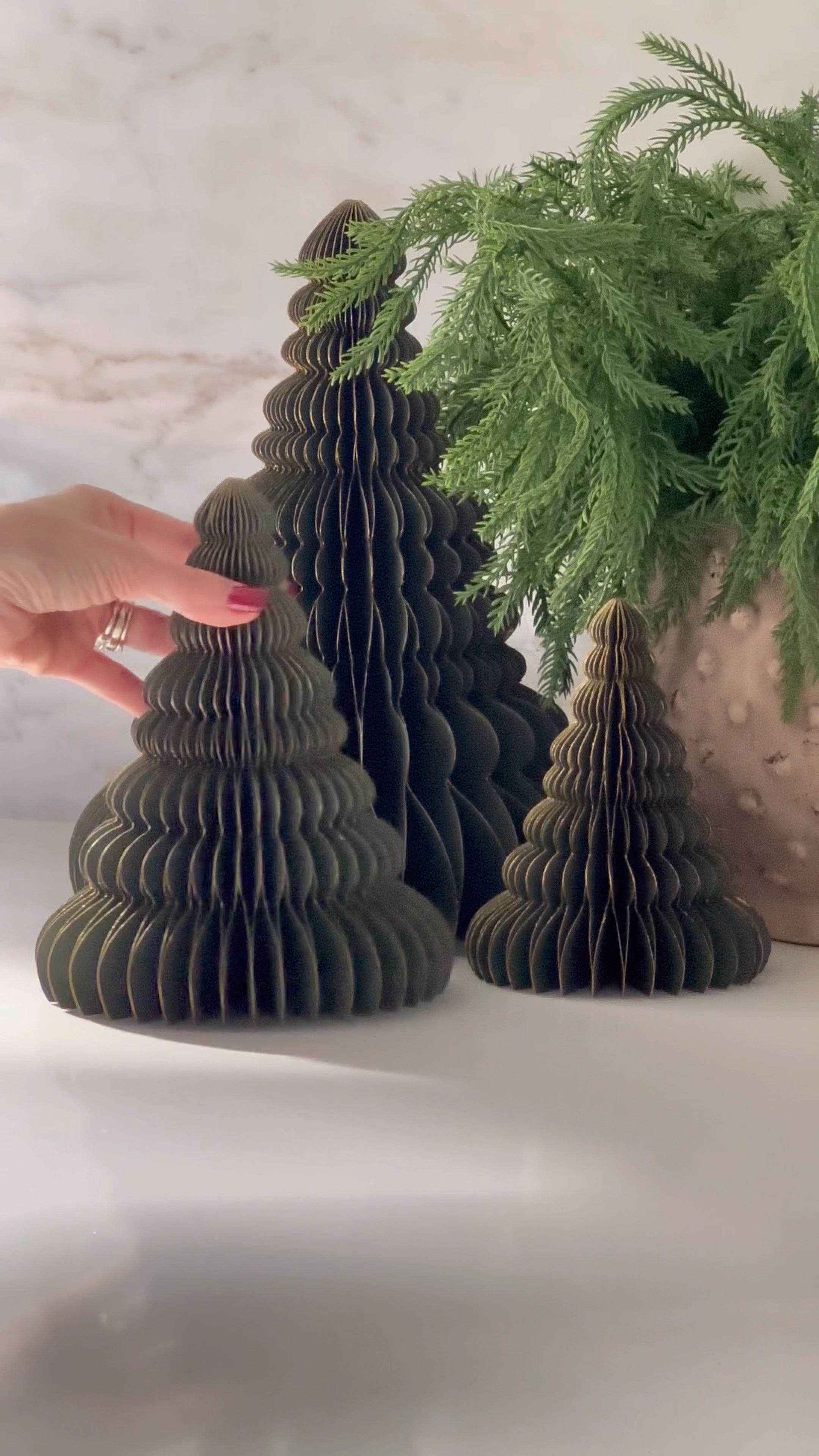 Get the honey comb paper tree look right here! #papertree #christmastree #holidaydecor

#LTKHoliday #LTKSeasonal #LTKHome