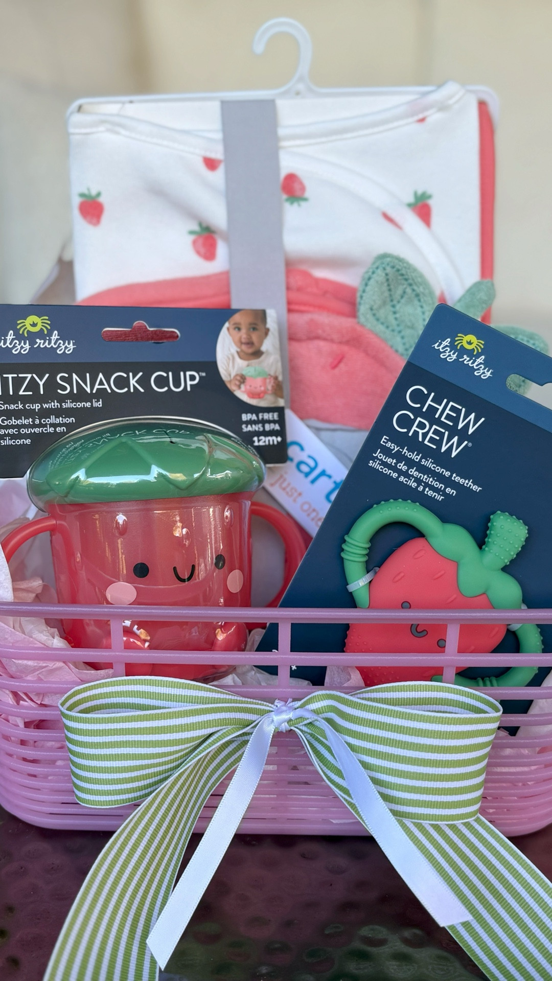 Here’s a cute and quick baby gift basket that’s berry sweet! 🍓 Themed gift baskets are my weakness ☺️⠀
⠀
#GiftyGirl #GiftyGirlOfficial #GiftIdeas #GiftInspo #GiftBaskets #BabyGift #BerrySweet #CuteGiftIdeas #SimpleGiftIdeas #ThoughtfulGifting #TargetStyle #Carters #LTK #ItzyRitzy #GiftBasketGoals #BabyShowerGiftIdeas

#LTKBaby #LTKBump #LTKKids