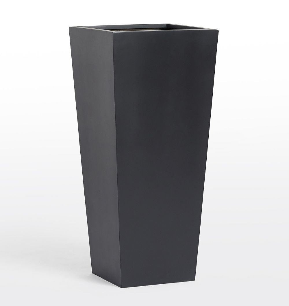 Modern Fiberstone Tapered Planter, 35"" x 16 | Rejuvenation