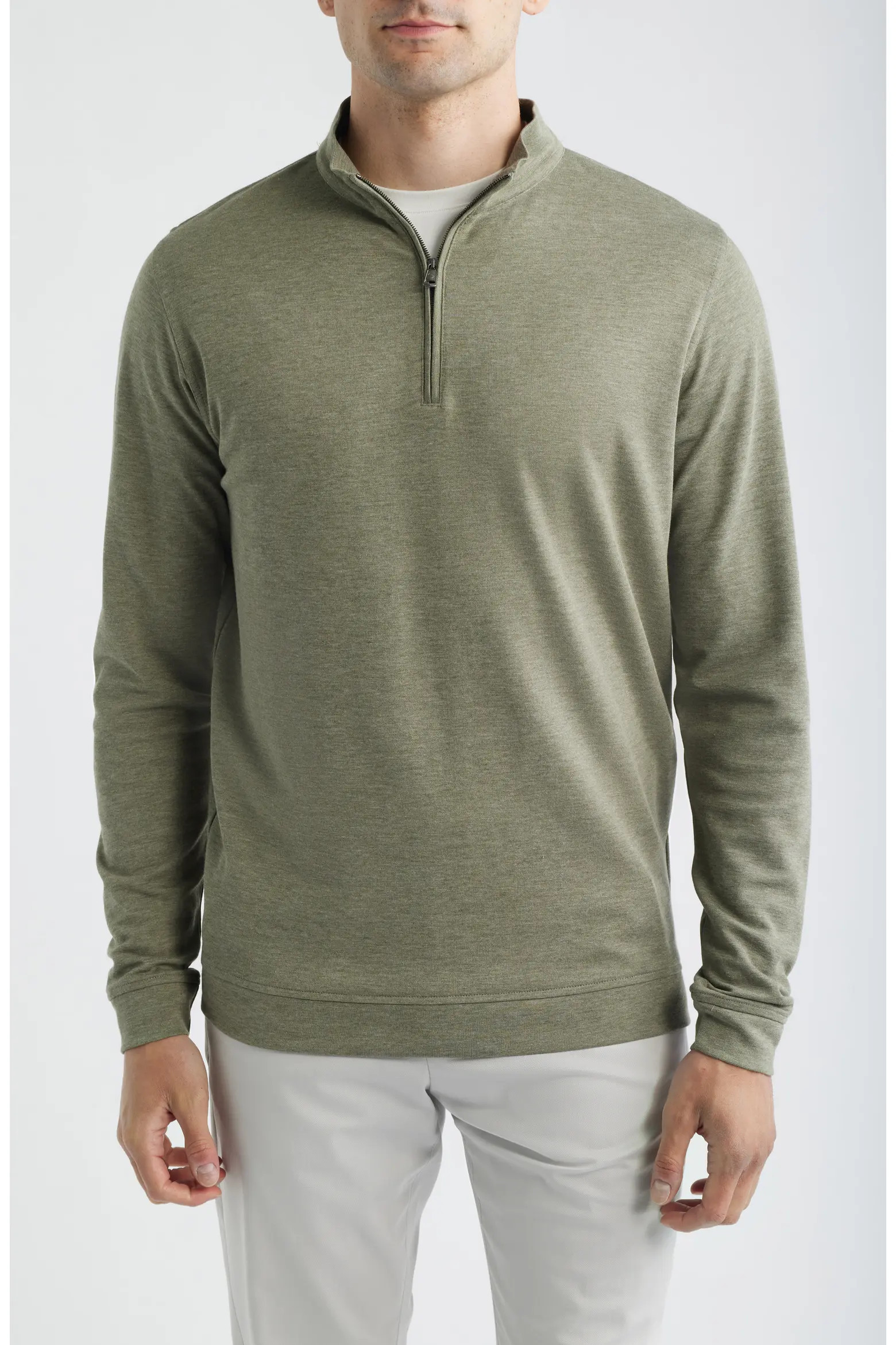 Comfort Interlock Organic Cotton Blend Quarter Zip Pullover (Men) | Nordstrom | Nordstrom
