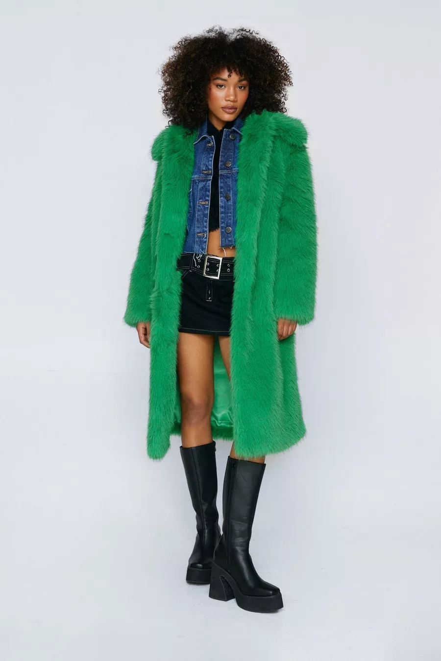 Premium Faux Fur Oversized Coat | Nasty Gal (US)
