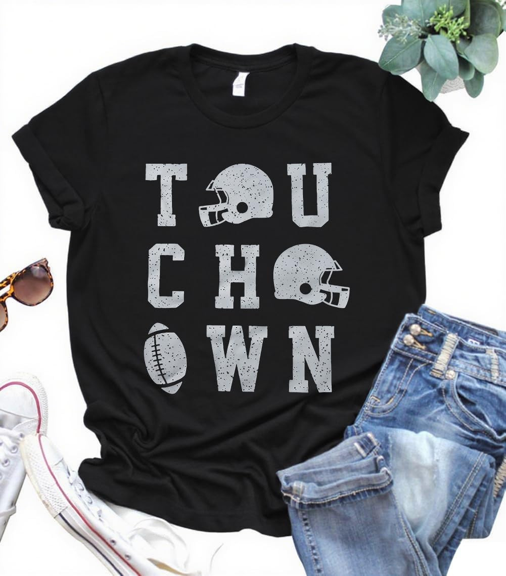 Sunday Funday Shirt Women Football Shirts Game Day Graphic Tops | Amazon (US)