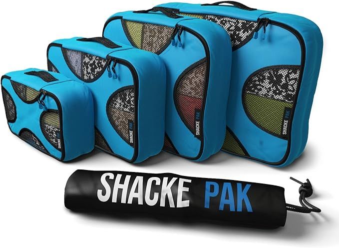 Shacke Pak - 5 Set Packing Cubes - Travel Organizers with Laundry Bag | Amazon (US)