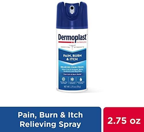 Dermoplast Pain, Burn & Itch Relief Spray for Minor Cuts, Burns and Bug Bites, 2.75 Oz (Packaging Ma | Amazon (US)