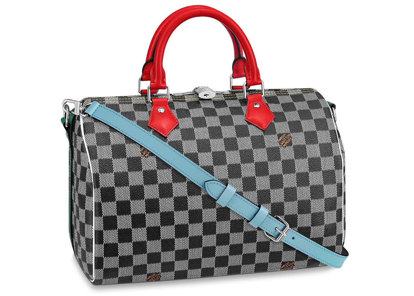 Women's Louis Vuitton Speedy Bandouliere Damier 30 Black/White in Black White | StockX