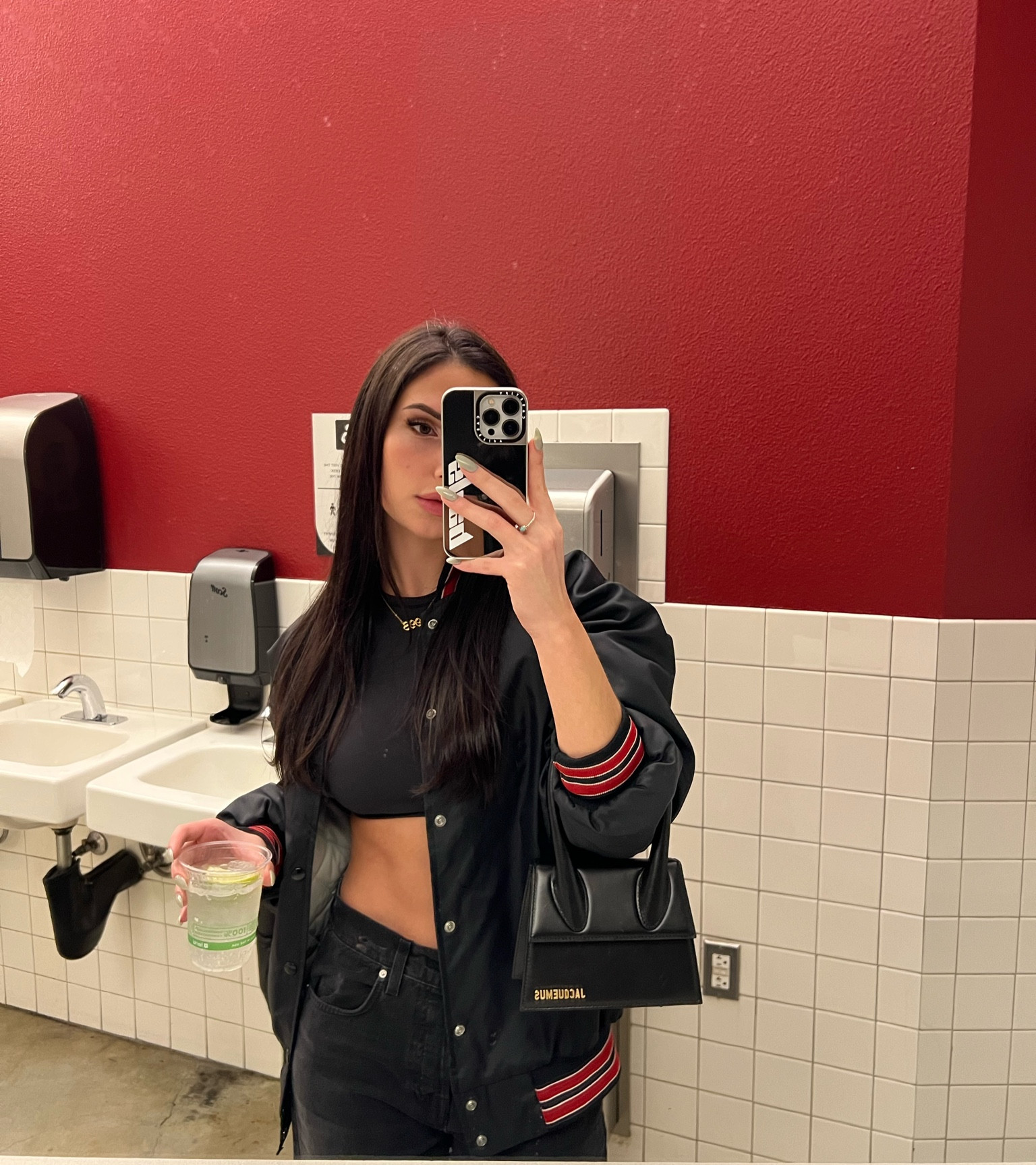 nba game outfit❤️🖤 

#LTKSeasonal #LTKsalealert #LTKitbag