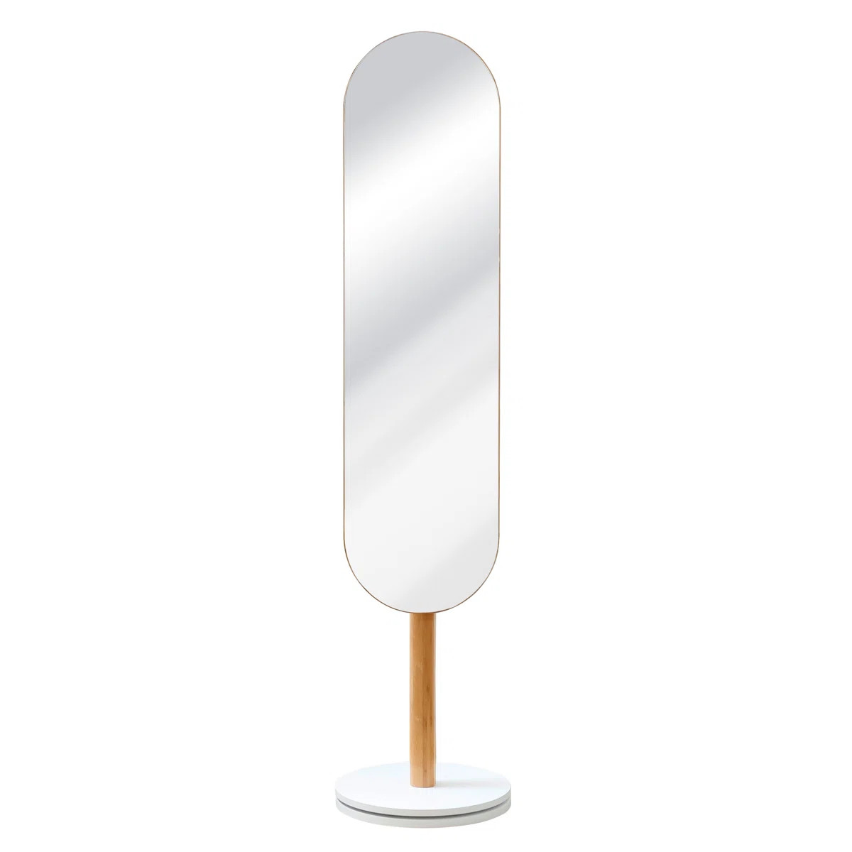 Flat Floor Mirror with Hooks | Wayfair North America