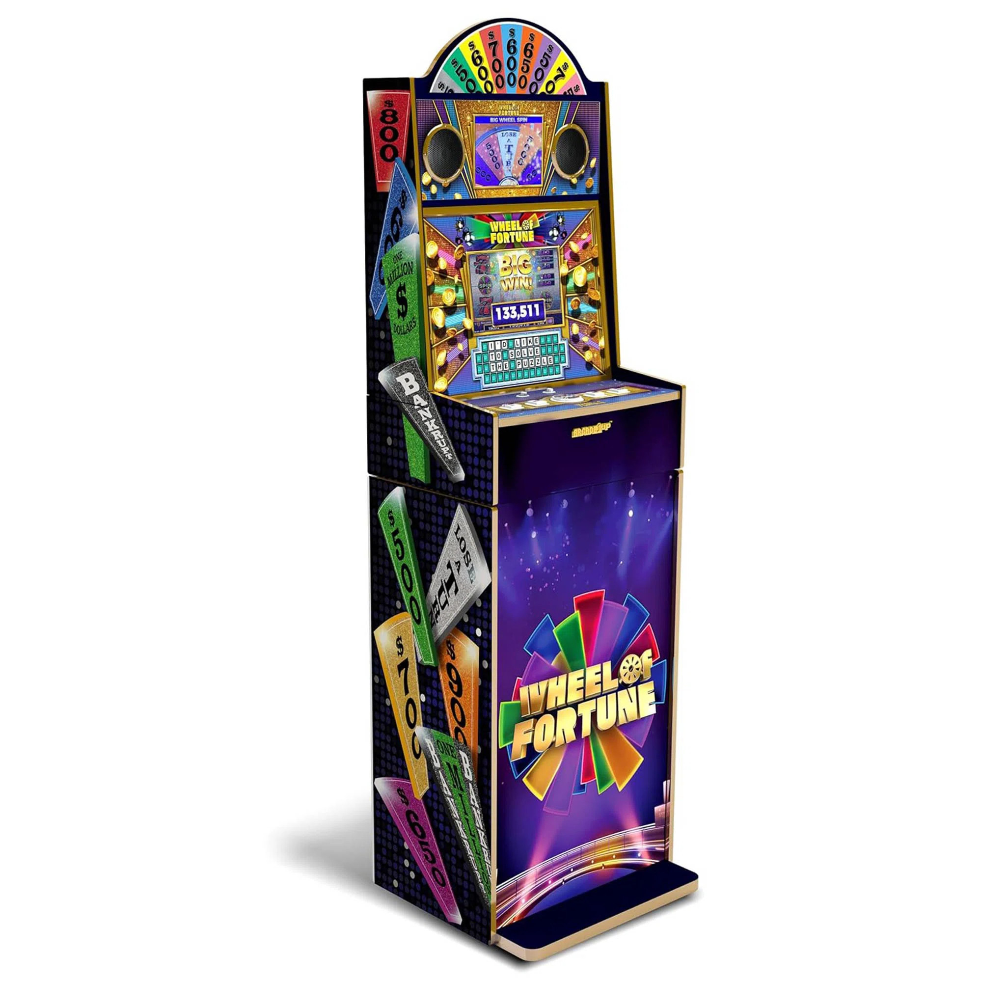 Arcade1Up Wheel of Fortune Video Arcade Games, 5 Foot Tall Stand Up Cabinet | Wayfair North America