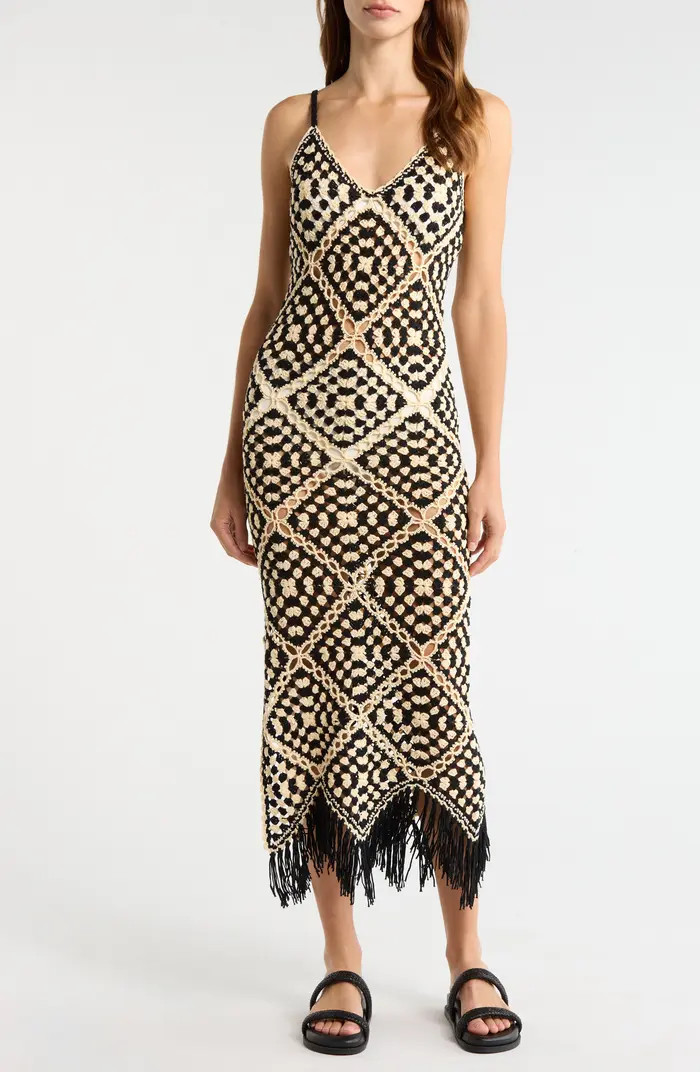 Crochet Maxi Cover-Up Dress | Nordstrom