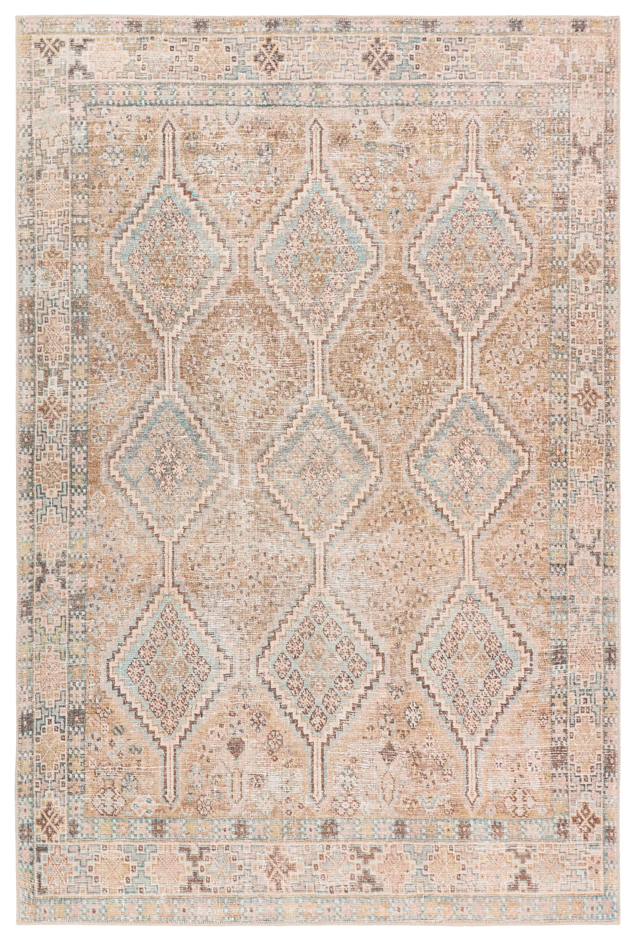 Bungalow Rose Charleton Performance Washable Trellis Brown/Tan Area Rug | Wayfair | Wayfair North America