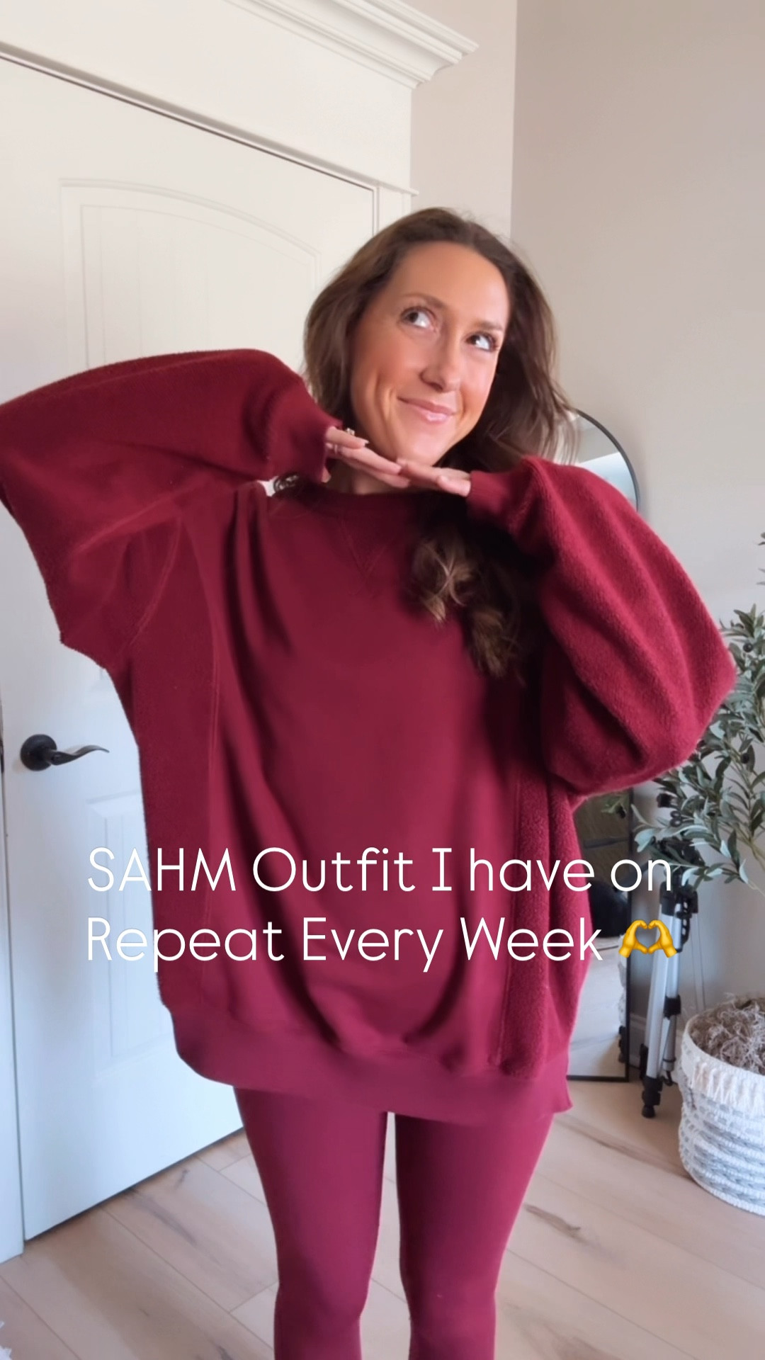 Proud SAHM Outfit Repeater 😆🫶 Makes my life easier and I feel good in what I’m wearing 😘

This is one of those outfits I wear 1-2 times a week! Both my sweatshirt & leggings are from @Aerie  - wearing a Small in both. 

#LTKootd #LTKgrwm #LTKmomlife