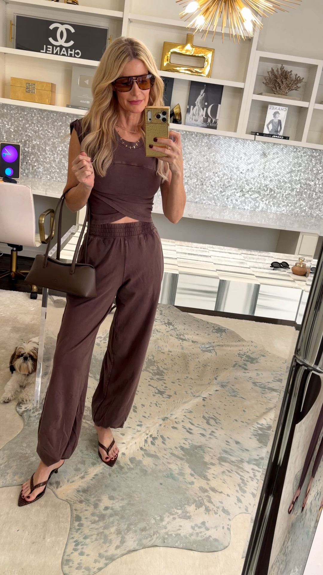 This Free People set is my kind of casual fall outfit: it’s incredibly soft, lightweight, and the pants have pockets and an elastic waist. I love the faded brown color, and I’d throw a bomber jacket over it to dress it up a little. I’m wearing an XS. #FreePeople #MatchingSet #ComfyOutfit #FallLoungewear #CasualFallOutfit #WomenOver40Style #LTKootd #LTKOver40 

 