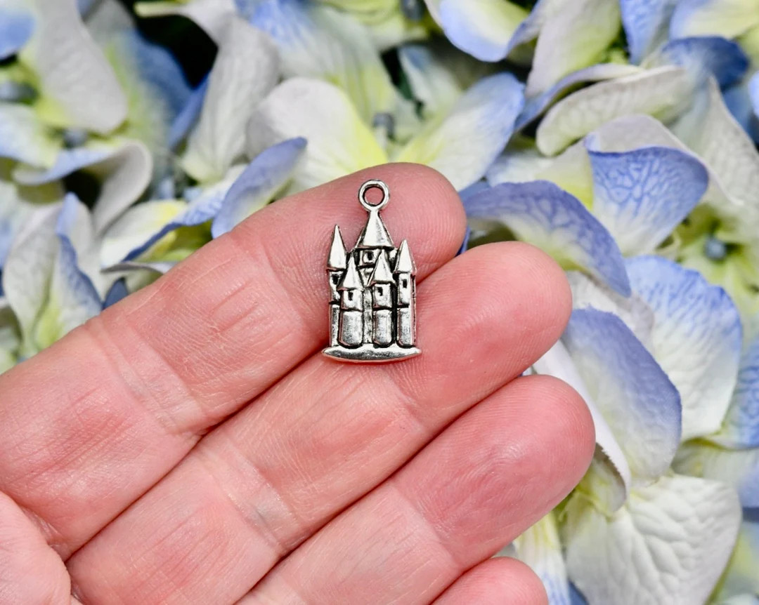 1 Castle Silver Tone Charm SC6261 - Etsy | Etsy (US)