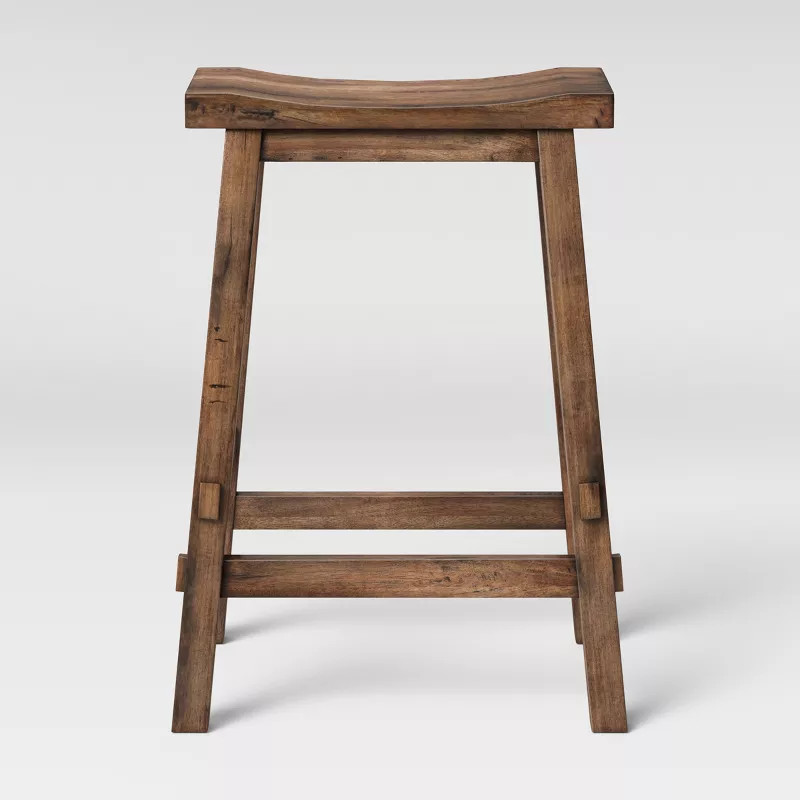 Halifax Farmhouse Wood Counter Height Barstool - Threshold™ | Target