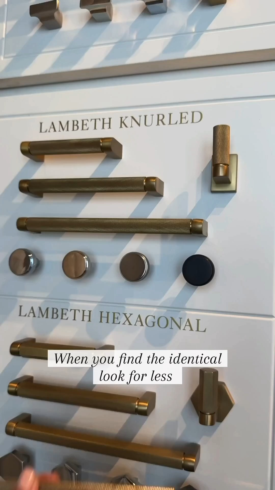 I can’t believe how identical these look to the designer ones for a fraction of the cost. We’ve installed these in so many of our clients projects and they look amazing! Hardware can be expensive, but these give you that designer look at an affordable price. Also linked kitchen and bath items 

#BrassHardware #KitchenDesign #BathroomDesign

Brass hardware brass pull brass knob bathroom design, black rectangle, mirror, marble tile, Versailles, pattern, floor tile, wall, tile, vanity, glass, sconces, glass lights, black, sconce, black light, gold hardware wood vanity knob pendant, pull latch Wayfair kitchen, laundry

#LTKSaleAlert #LTKHome #LTKFindsUnder100