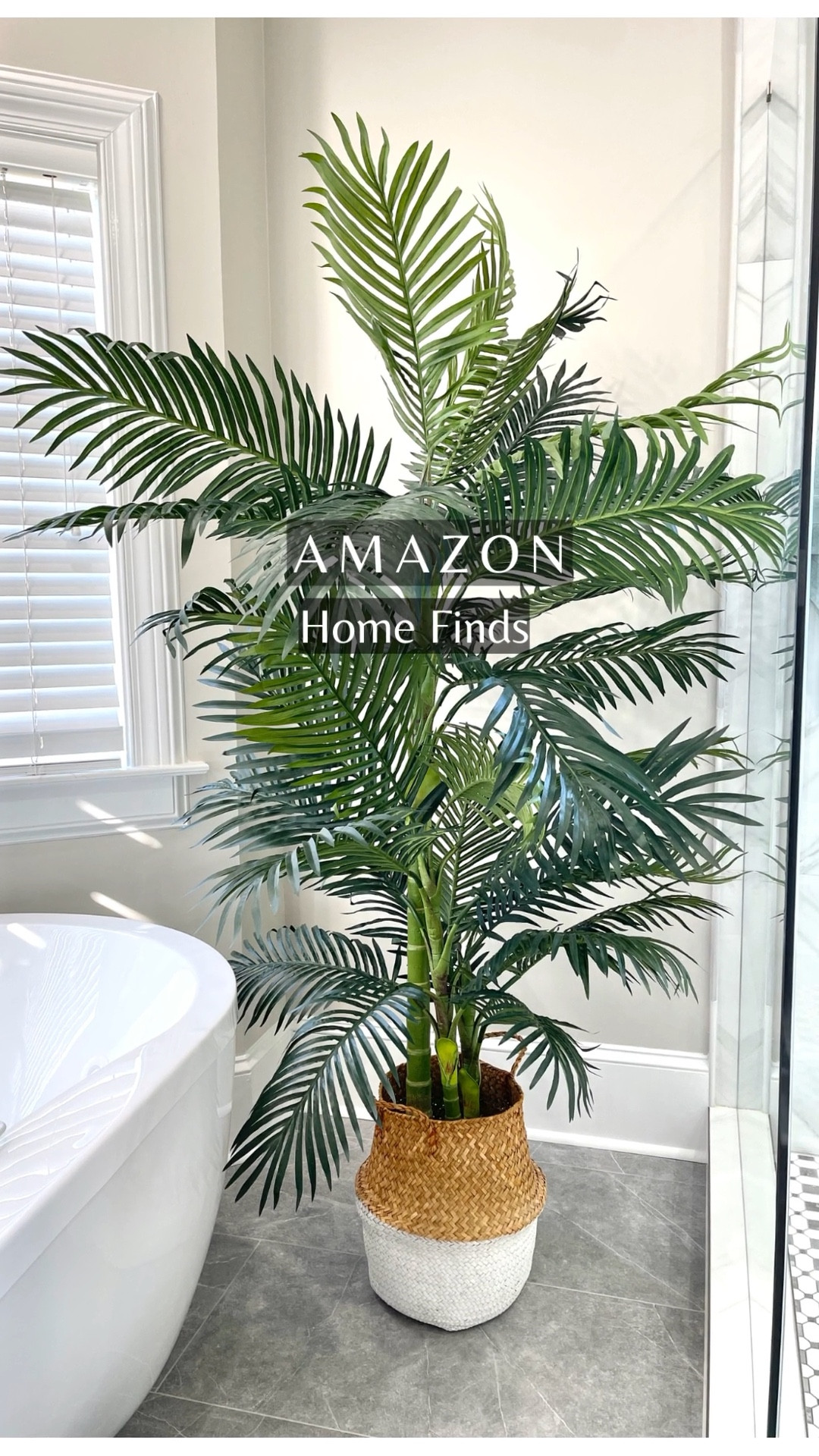 Lush and life-like, Nearly Natural Palm Tree is my number one seller on my Amazon Storefront! And, it's On Sale!
#amazonfinds #founditonamazon #amazonhome #fauxpalmtree #masterbathroom

#LTKsalealert #LTKFind #LTKhome