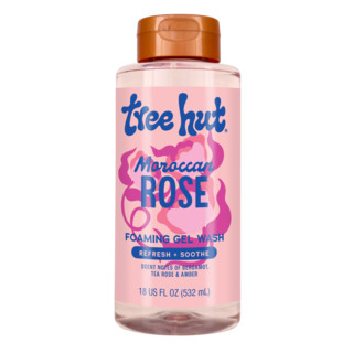 Tree Hut Foaming Gel Body Wash, Moroccan Rose, 18 OZ | CVS Health