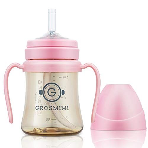 Grosmimi Spill Proof no Spill Magic Sippy Cup with Straw with Handle for Baby and Toddlers, Custo... | Amazon (US)