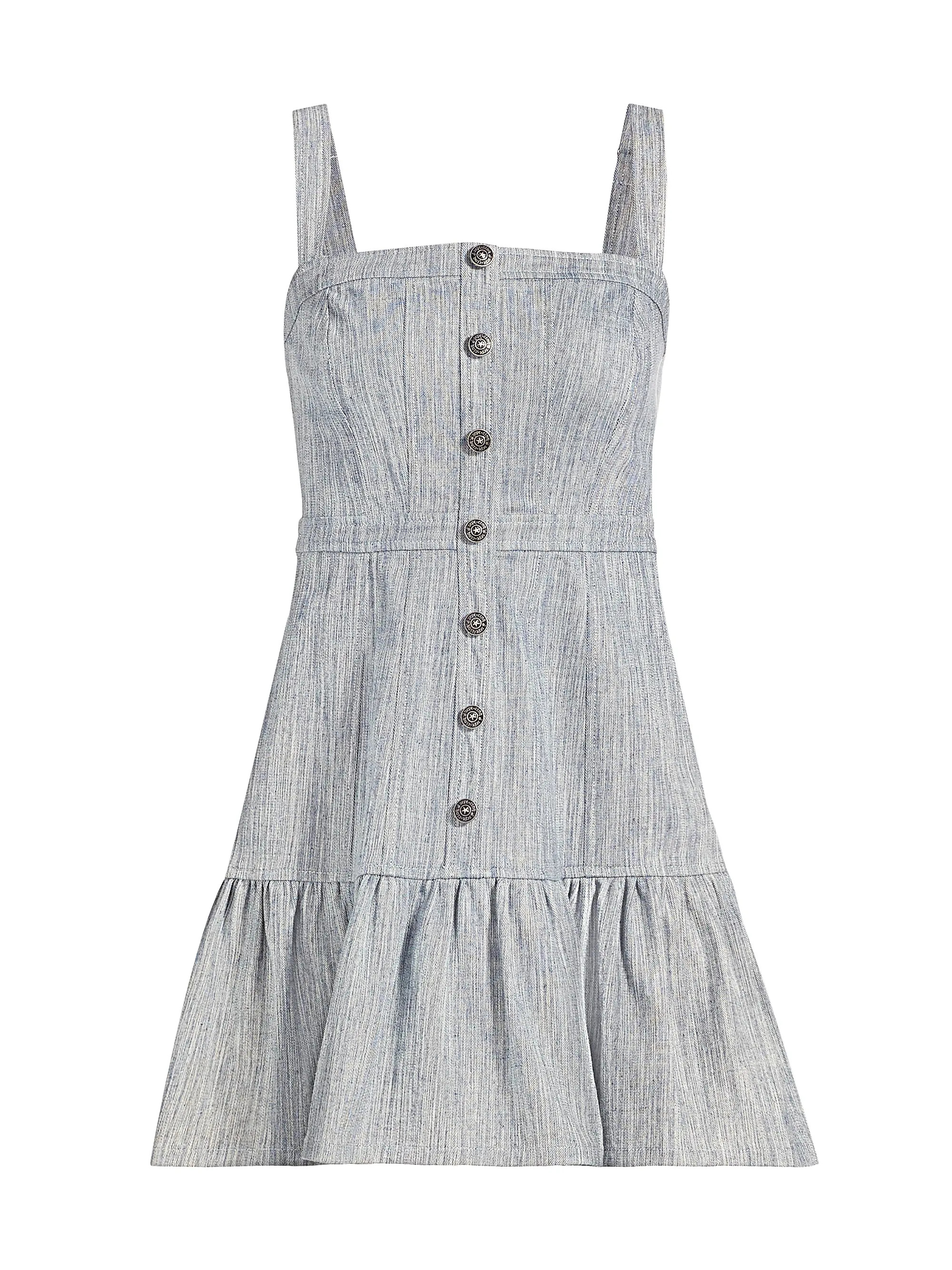 Mina Spacedye Buttoned Mindress | Saks Fifth Avenue