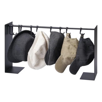 Yamazaki Home Hat Hanging Organizer, Steel, Holds 5.5 Lbs, Adjustable | Wayfair North America