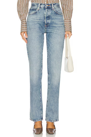 Vertical Straight Leg Jeans in Laurence | Revolve Clothing (Global)