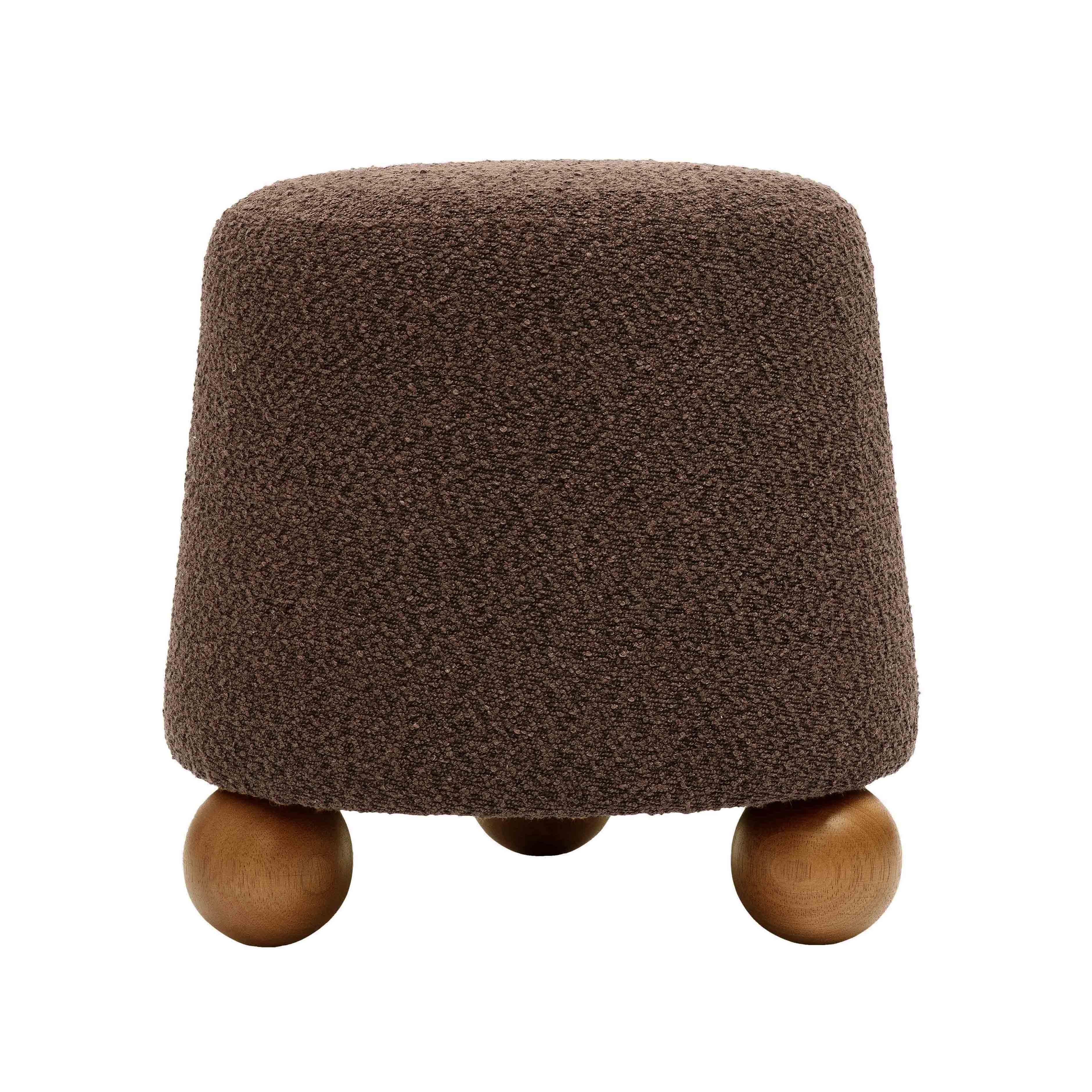 Jaine Boucle Stool | TOV Furniture