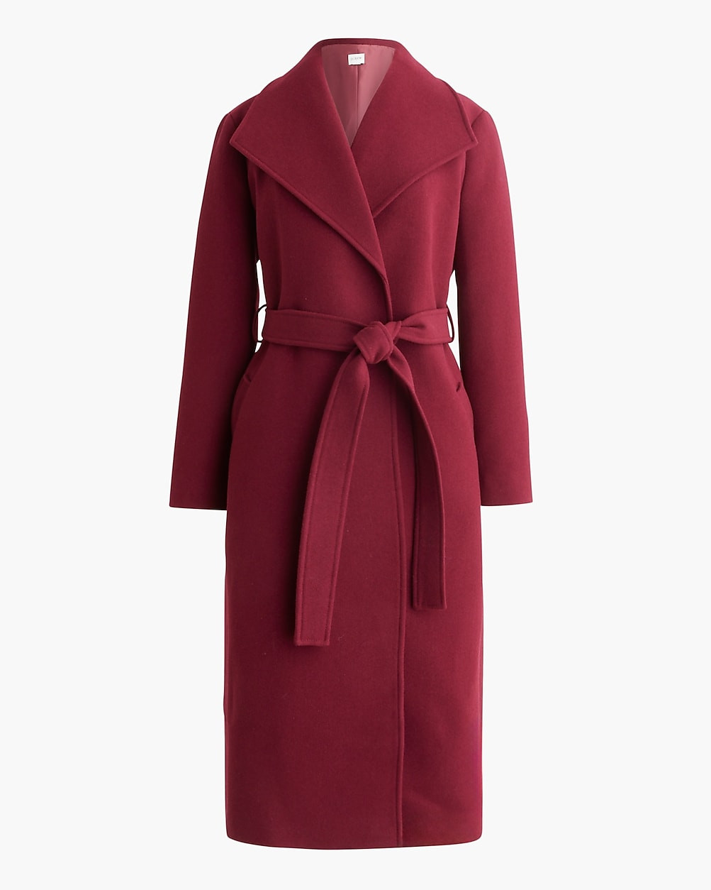 Petite belted wool-blend coat | J.Crew Factory