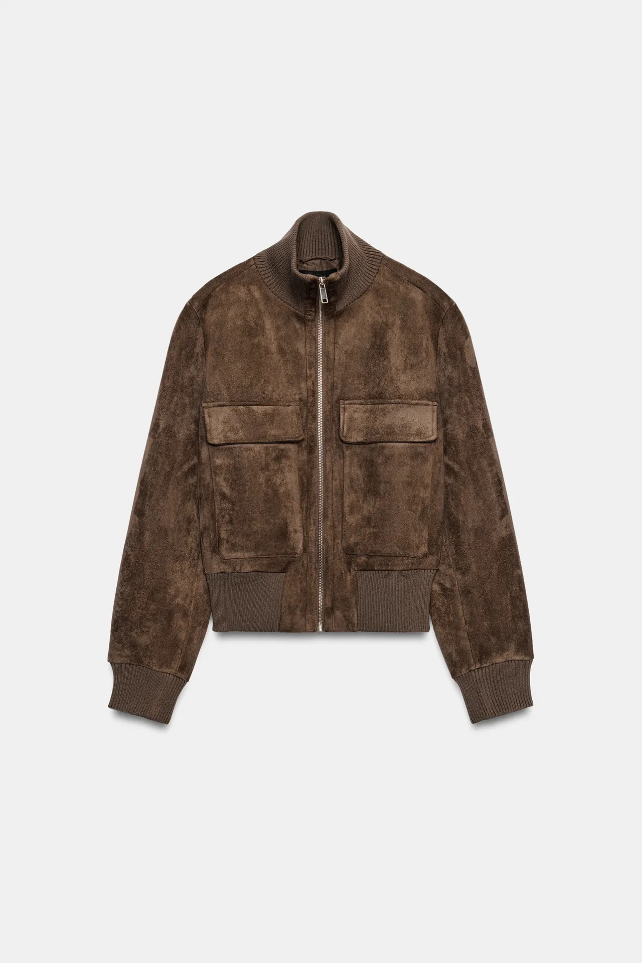 FAUX SUEDE BOMBER JACKET | Zara US