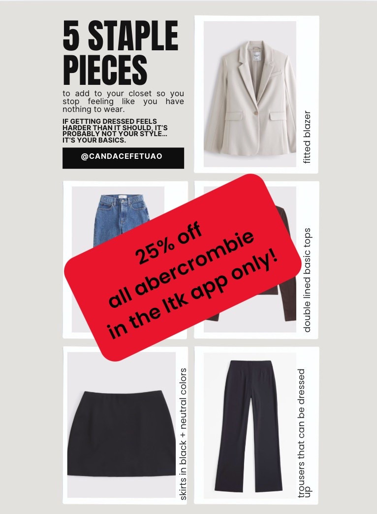 @abercrombie has everything 25% off through the LTK app only! 

#LTKPetite #LTKSaleAlert #LTKSpringSale