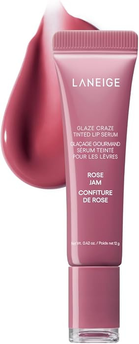LANEIGE Glaze Craze Tinted Lip Serum: Hydrating, Lip Barrier-Boosting, Softening Lip Serum Treatm... | Amazon (US)