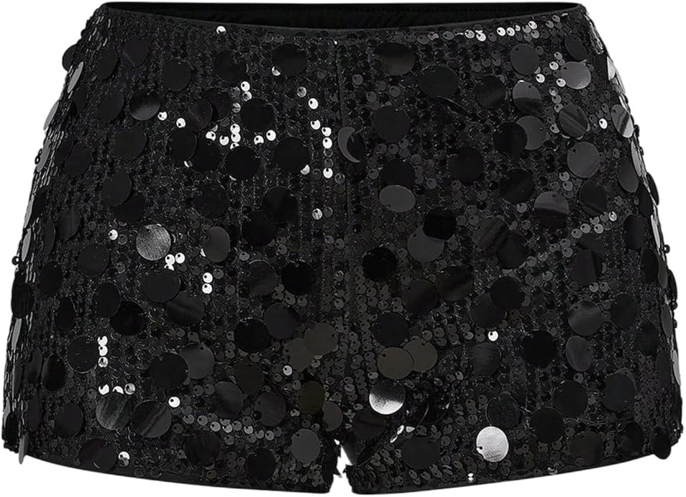Floerns Women's Low Waist Sequin Mini Mirco Shorts Shiny Music Festival Party Club Hot Pants | Amazon (US)