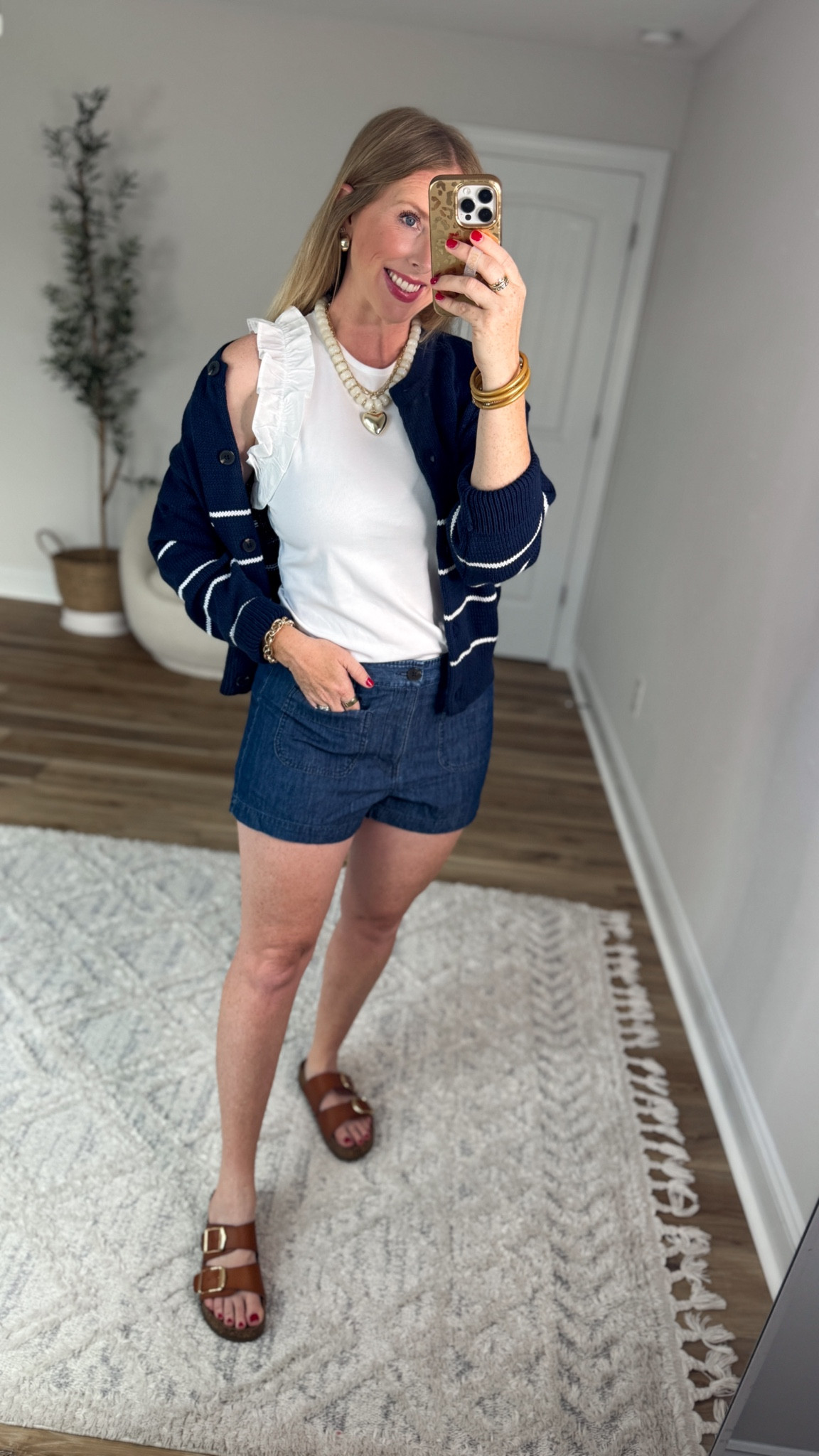 Daily try on, Walmart outfit, Walmart fashion, Walmart try on, time and tru, striped cardigan

#LTKootd #LTKmomlife