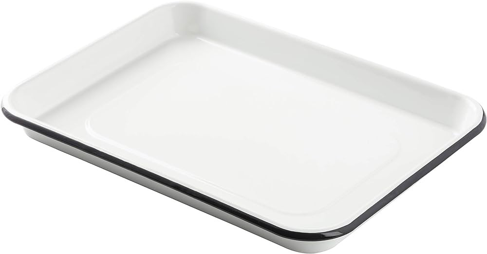 Tablecraft 10347 White Enamel 1/4 Size Sheet Pan | Amazon (US)