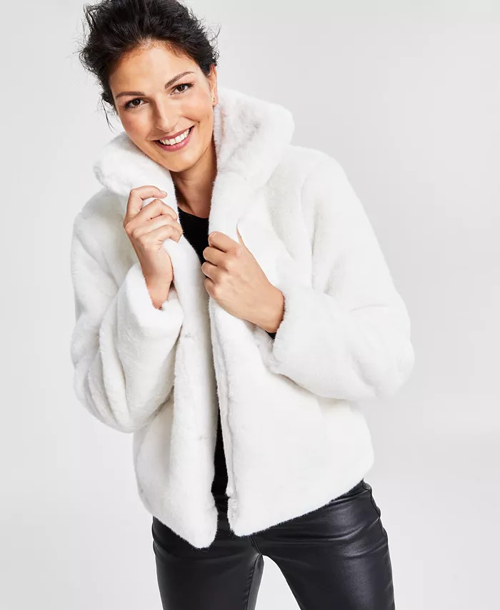 INC International Concepts Women's Faux-Fur Jacket, Created for Macy's | Macy's