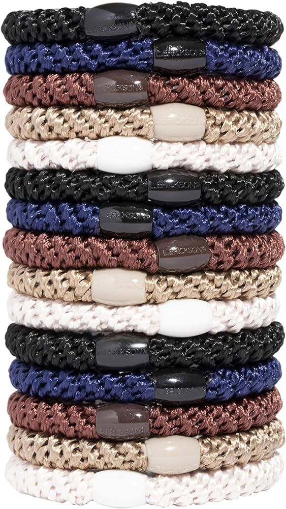 L. Erickson Grab & Go Ponytail Holders, Neutral, Set of Fifteen - Exceptionally Secure with Gentl... | Amazon (US)