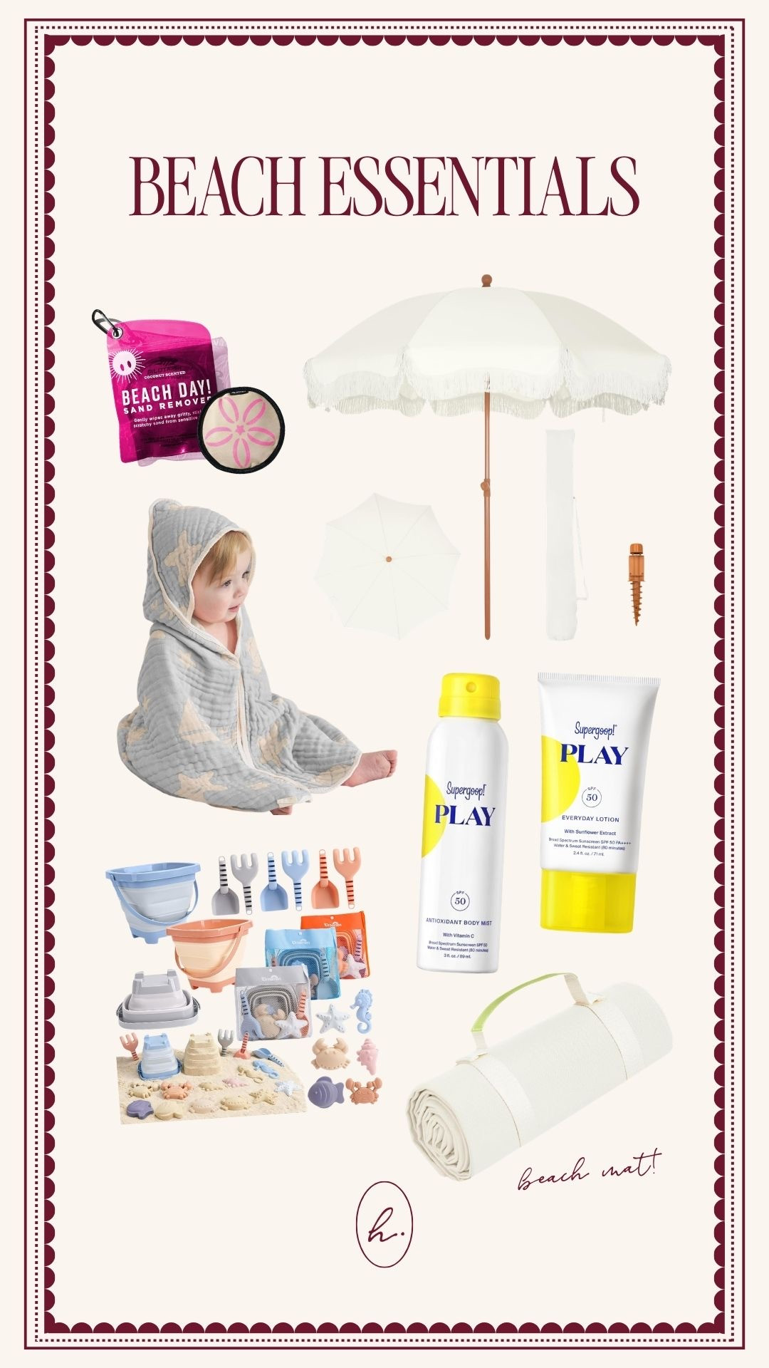 Our family beach essentials!  

 #LTKdayinmylife #LTKTravel #LTKKids