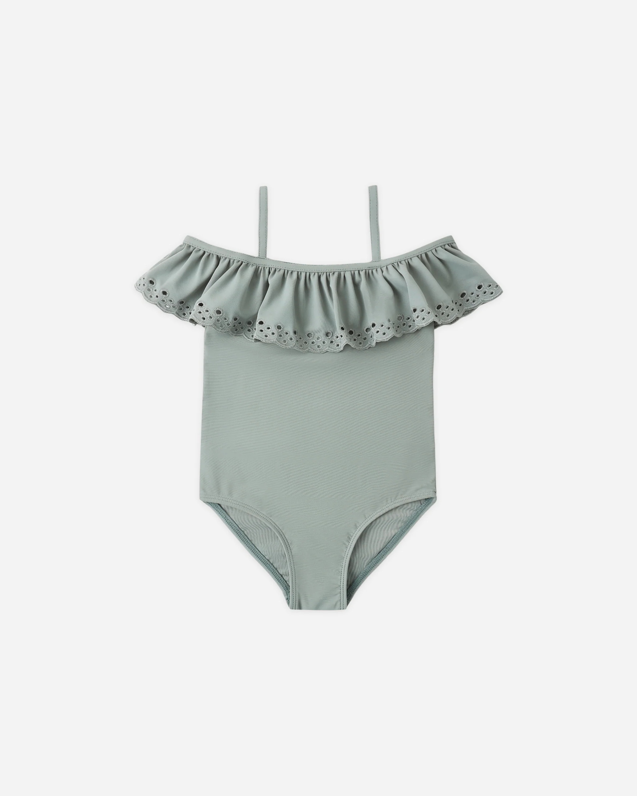 Off-The-Shoulder One-Piece Sea Green | Rylee + Cru