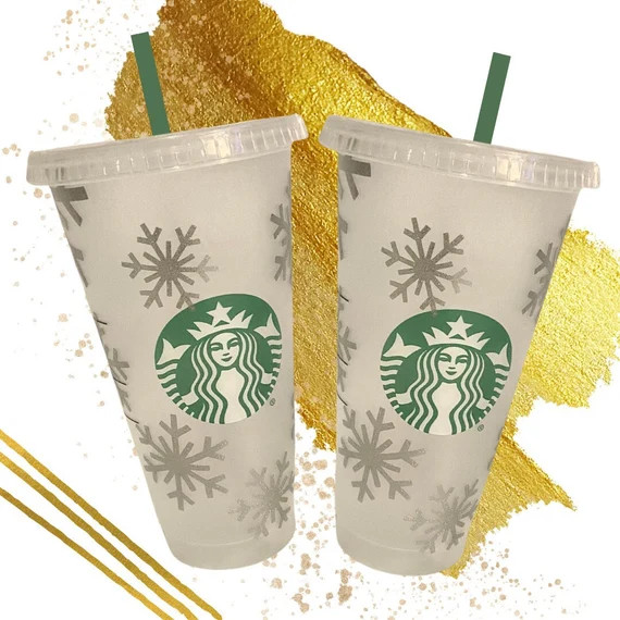 Starbucks Cold Cup Winter Cup Snowflake Starbucks Cup | Etsy | Etsy (US)