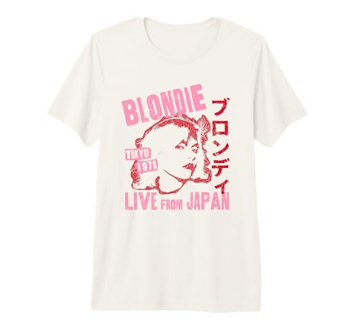 Blondie Live from Japan Flyer Vintage Band Premium Tri-Blend T-Shirt | Amazon (US)