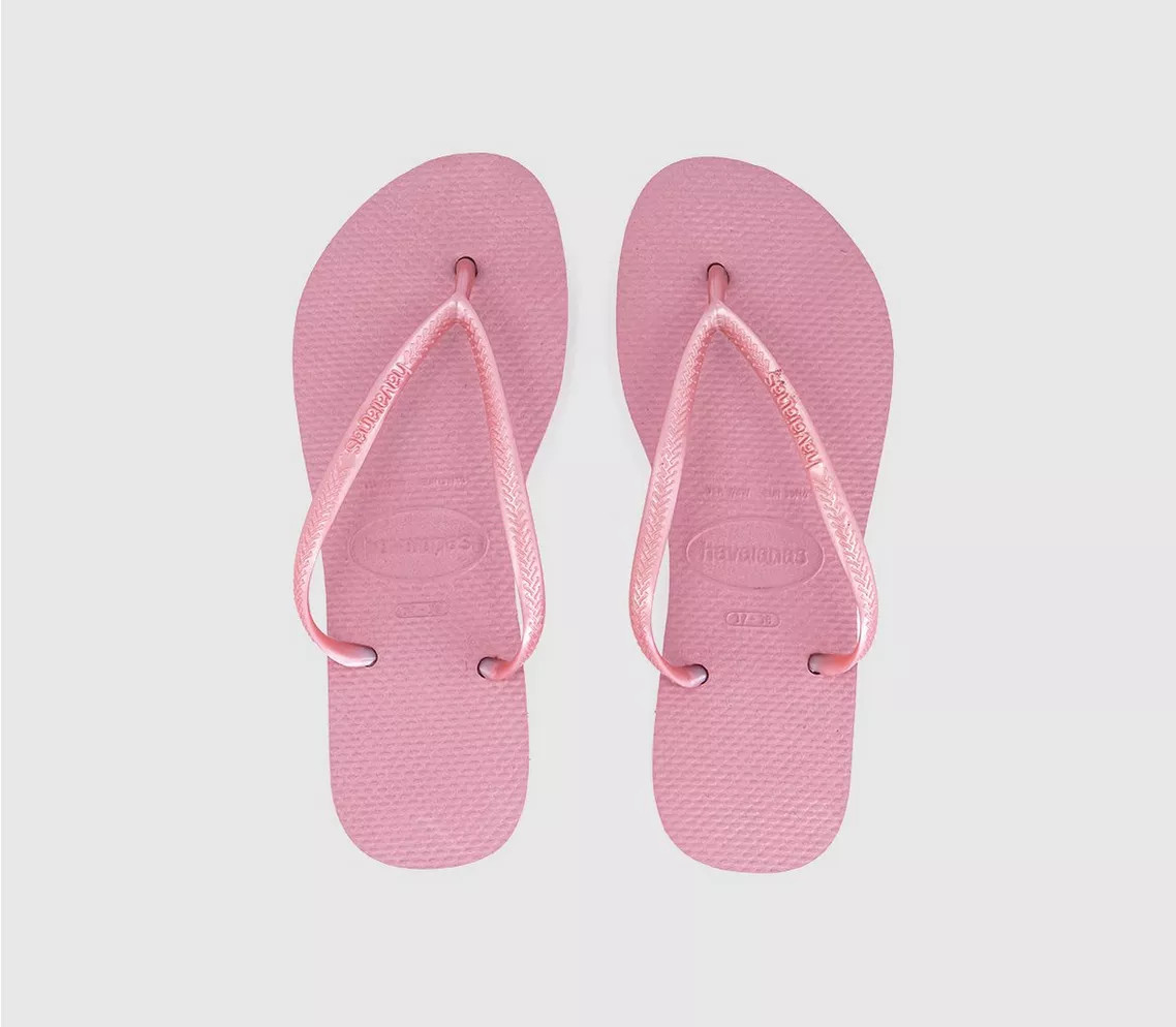 Havaianas Slim Flip Flops Rose Chiffon - Women’s Sandals | Office Shoes (UK)